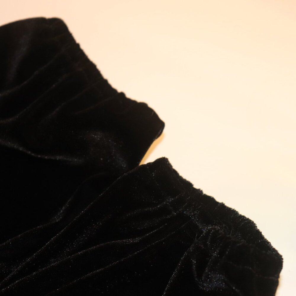 Laundry By Shelli Segal Black Velvet Shirt Size Small - Picture 5 of 11